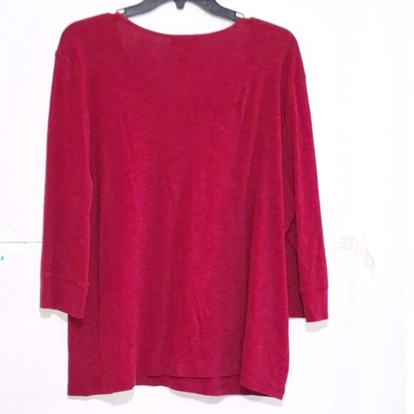 A Chaps Women's Plus Sized Lace Front Shirt Western Ranch Casual Rodeo 3X - Picture 10 of 10